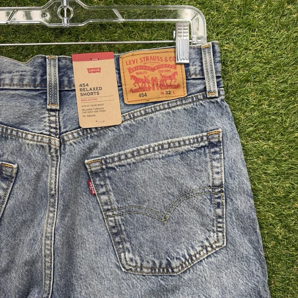 Levis 454 Jean Shorts Mens 32 Relaxed Fit 10